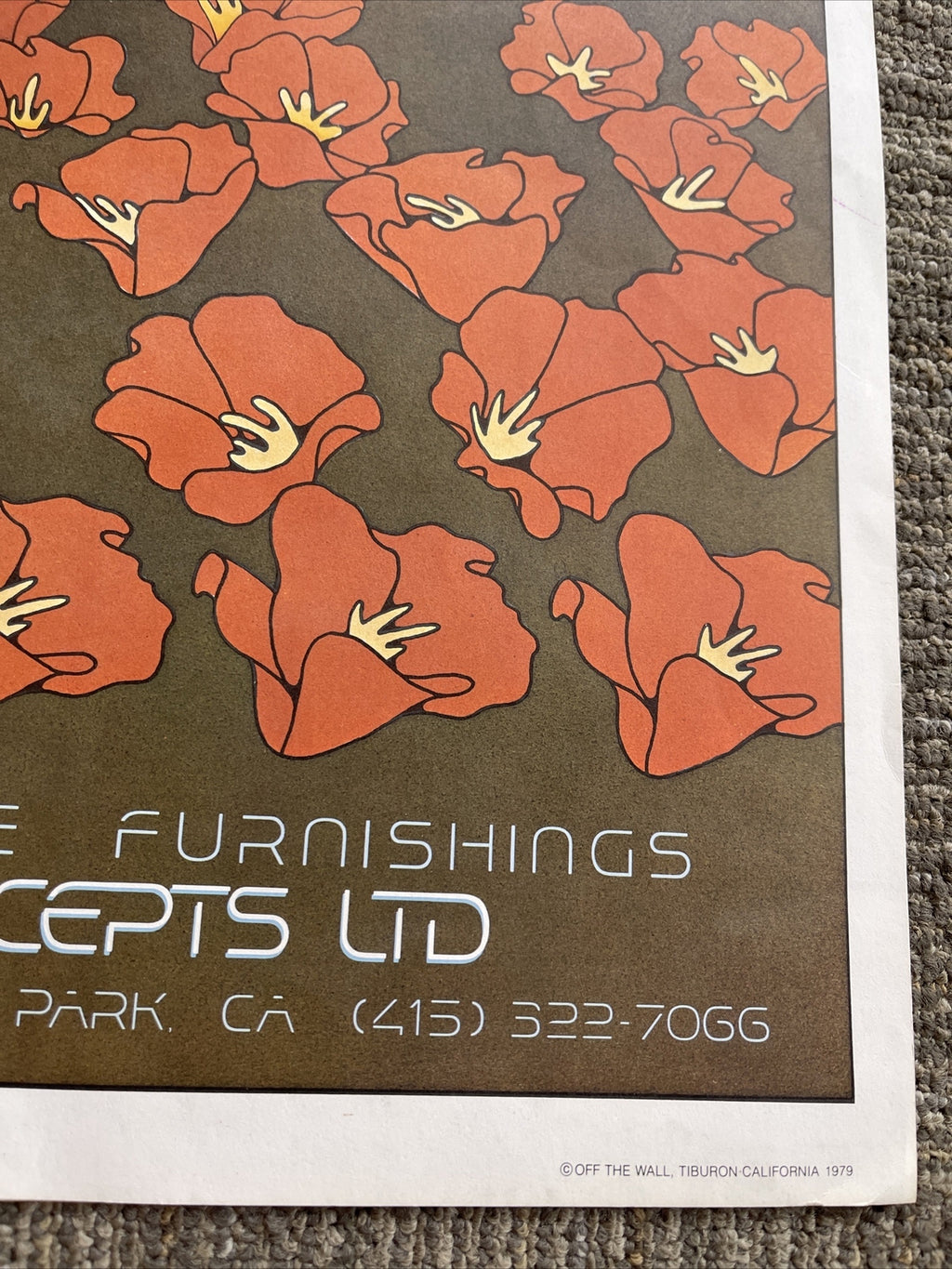 Vintage Design Concepts Menlo Park Tea Lautrec Lithograph Poster 1979 Gilbert2