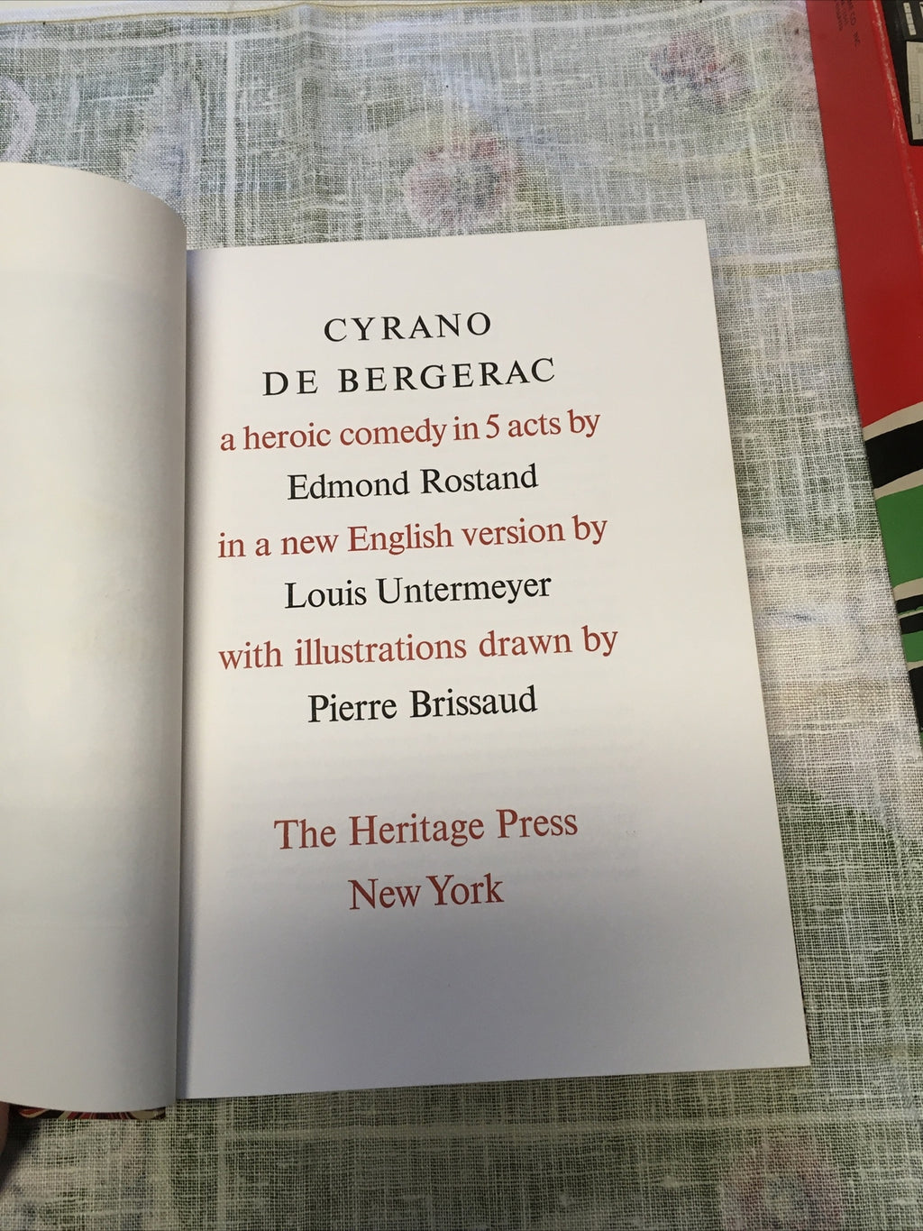 CYRANO DE BERGERAC by EDMOND ROSTAND ILLUSTRATIONS HERITAGE PRESS3