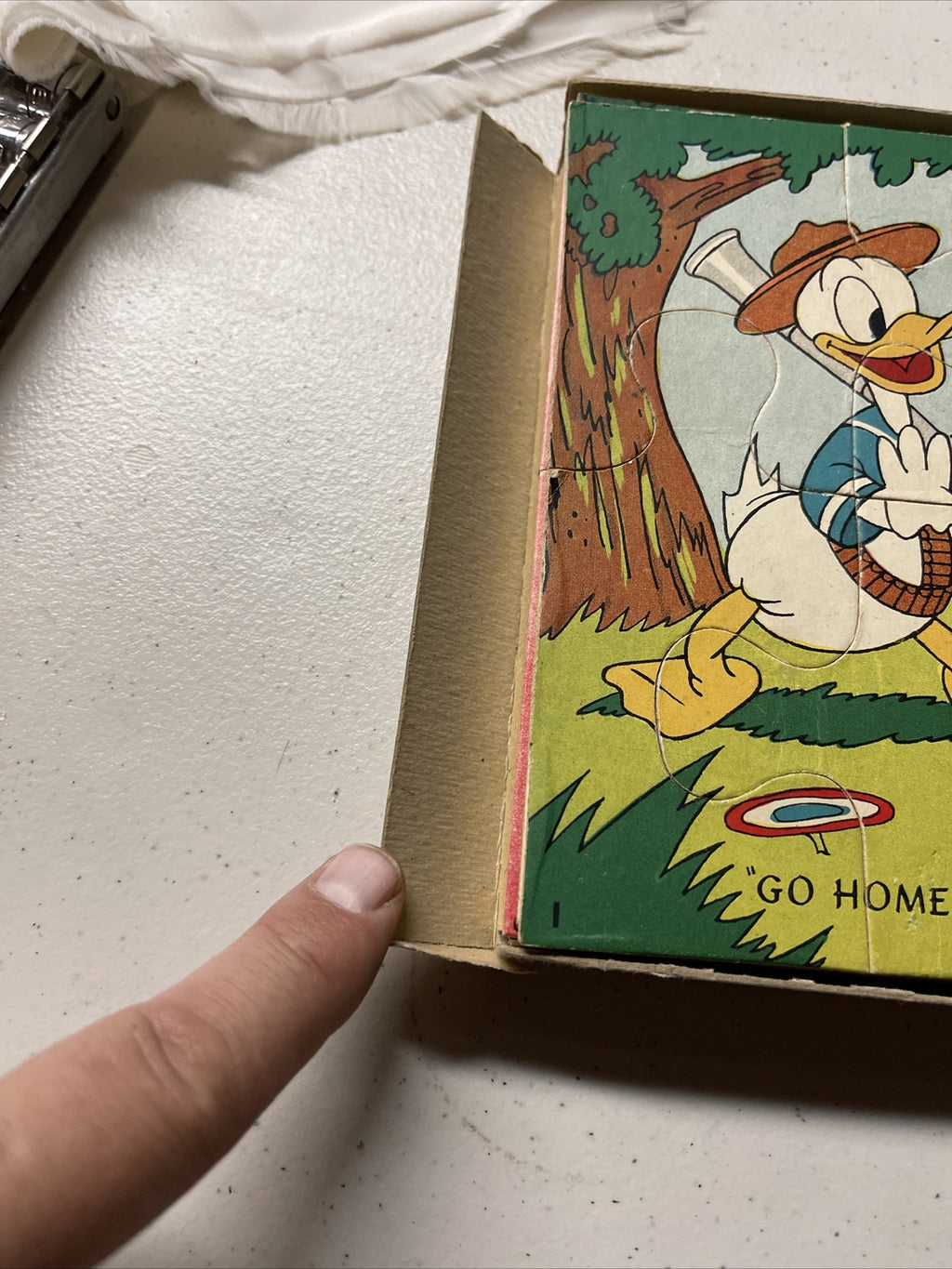 mother hubbard puzzle rhymes walt disney productions RARE with box7