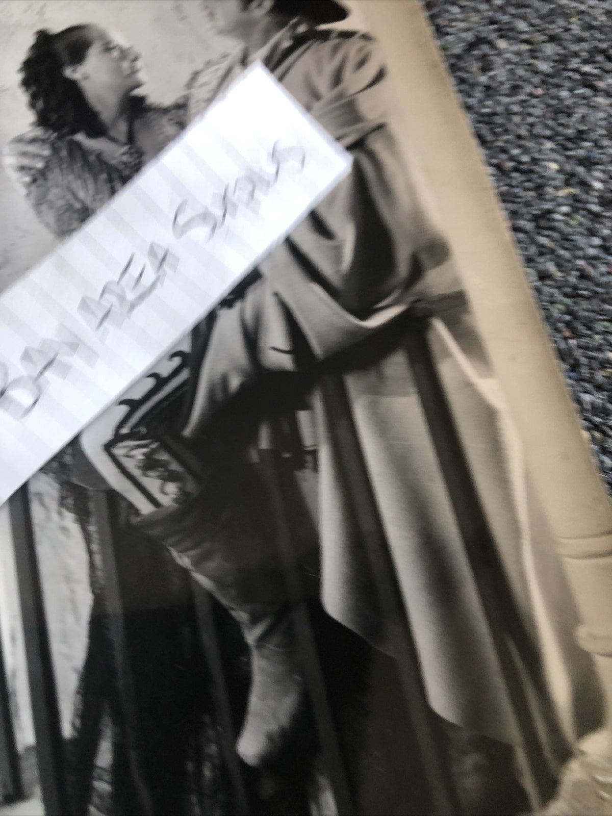 RARE Original Photo Of MERLE OBERON Candid Shot 9”x4.5”6
