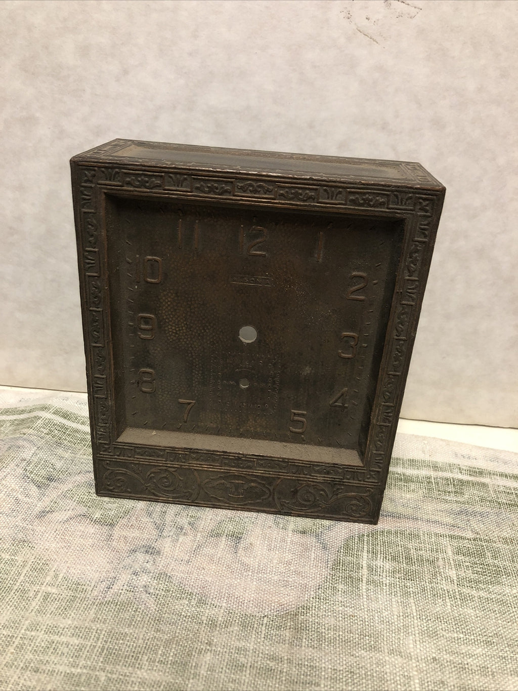 Antique Ansonia Clock Face Cover For Parts0