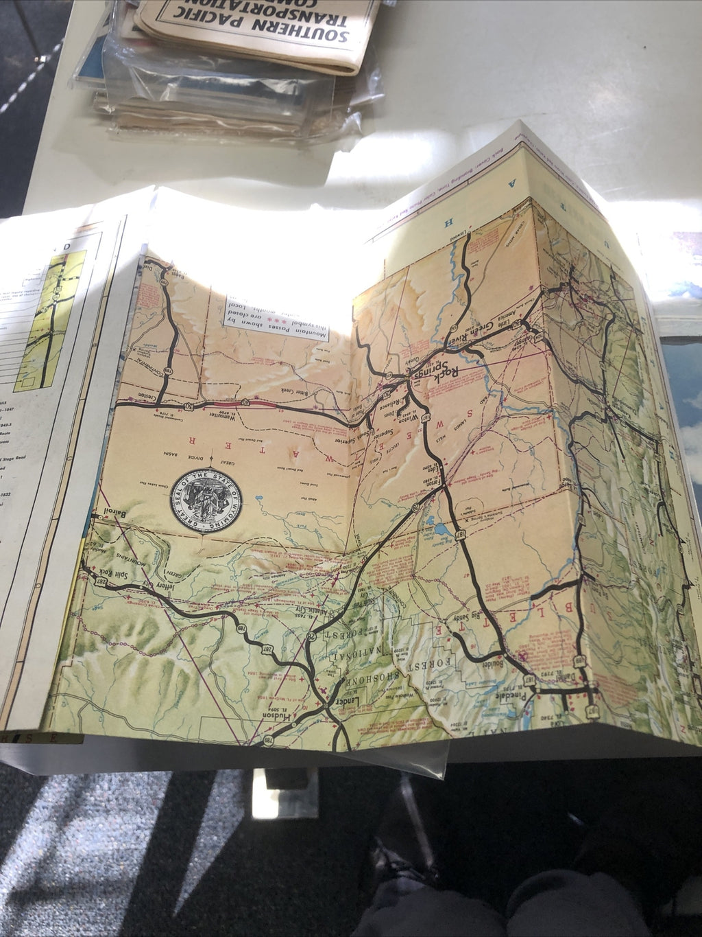 1960 Wyoming official highway road map3