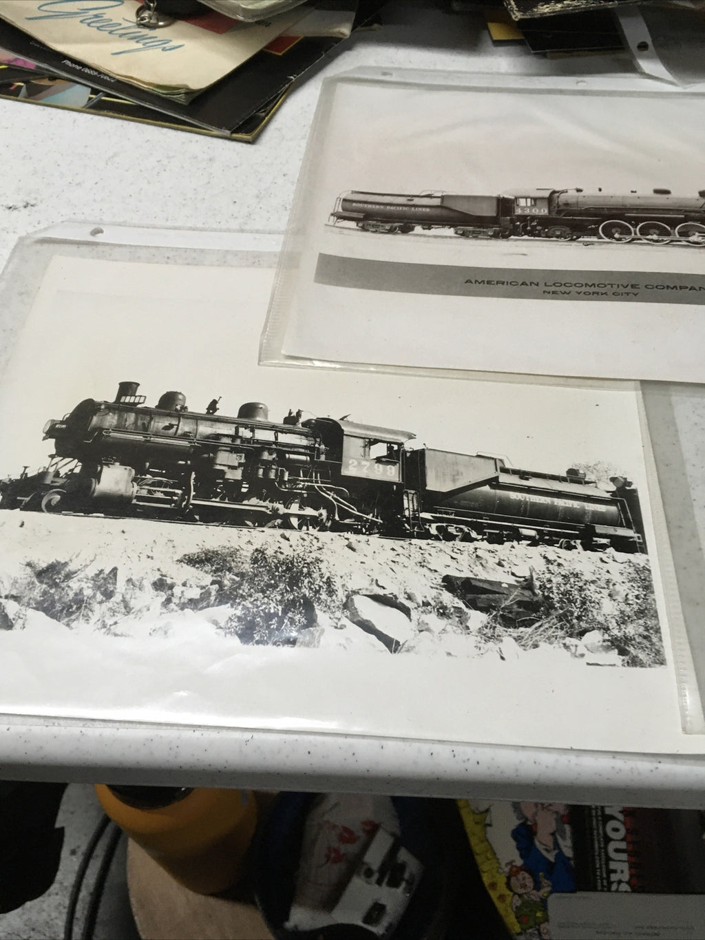 Lot 3: Vintage Real Photos - Steam Locomotives - Description On Back For A Few0