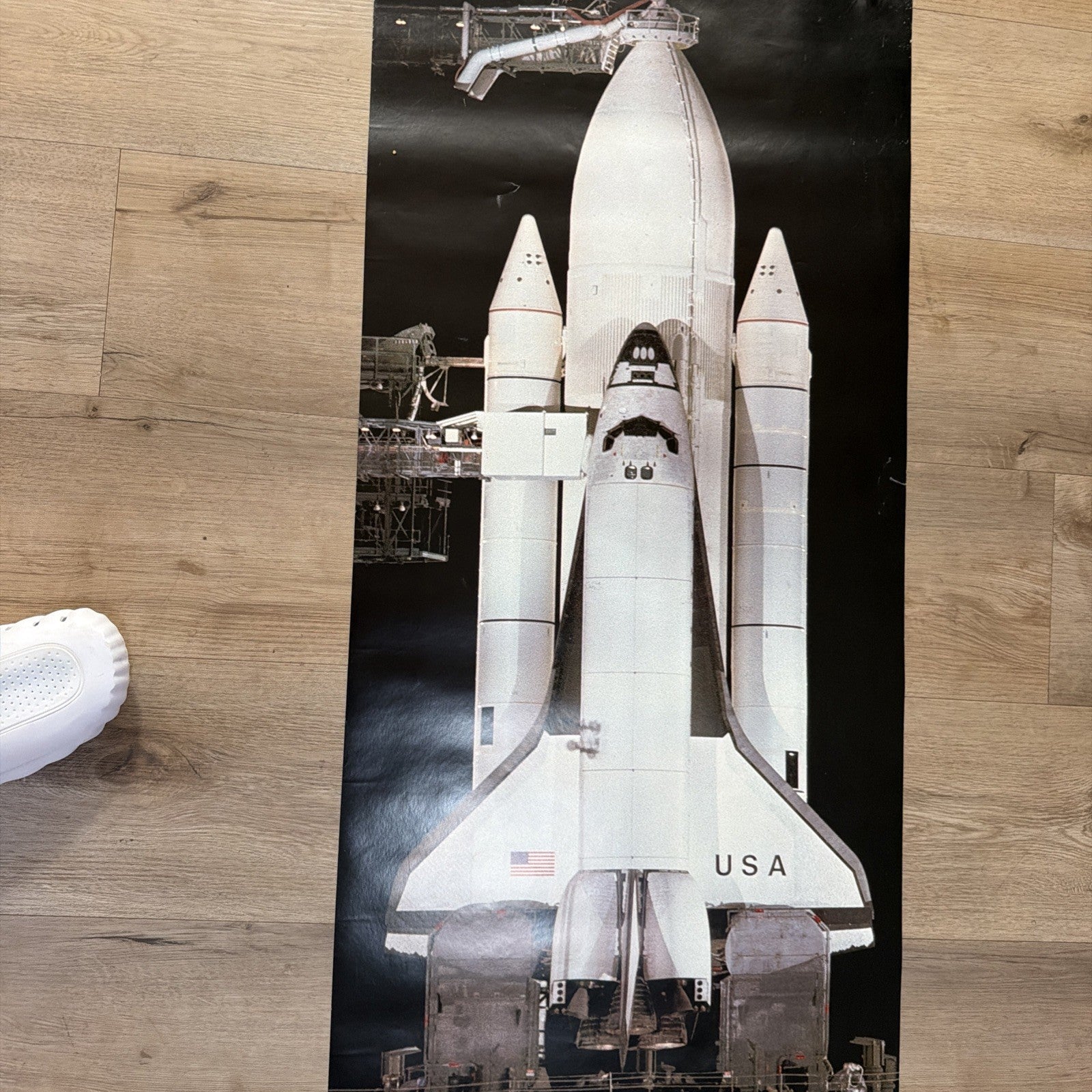 #77 1985 Large NASA Space Shuttle Door Size Poster  62” X 21”1