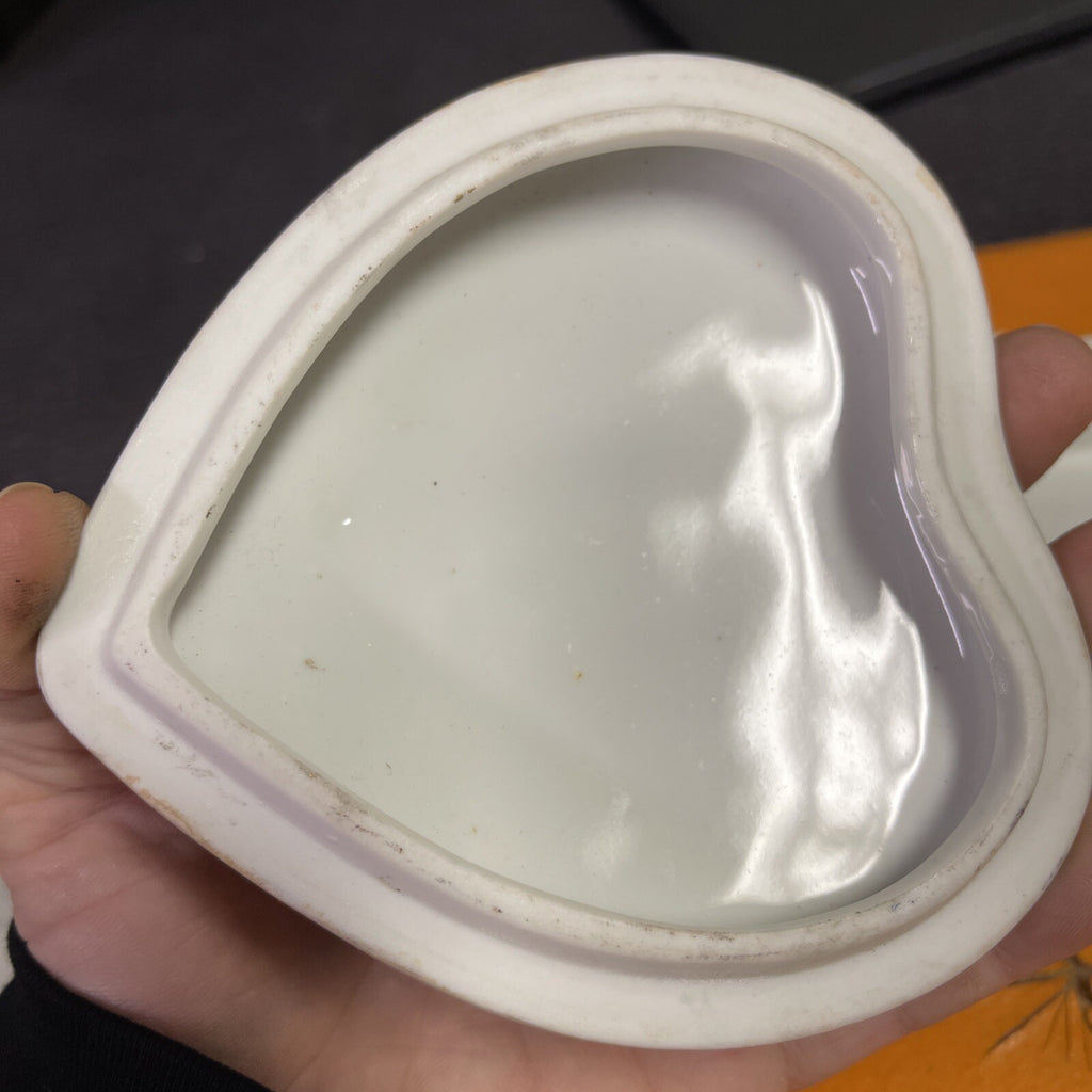 Antique Qianlong 18th Mandarin Rose Porcelain Heart ️ Bowl Chinese Signed6