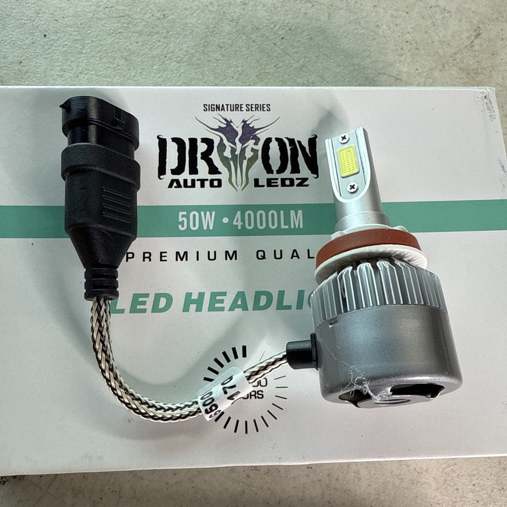 (Set Of 2) DragonLedz Signature Series H8/H9/H11 LED light bulbs In White3