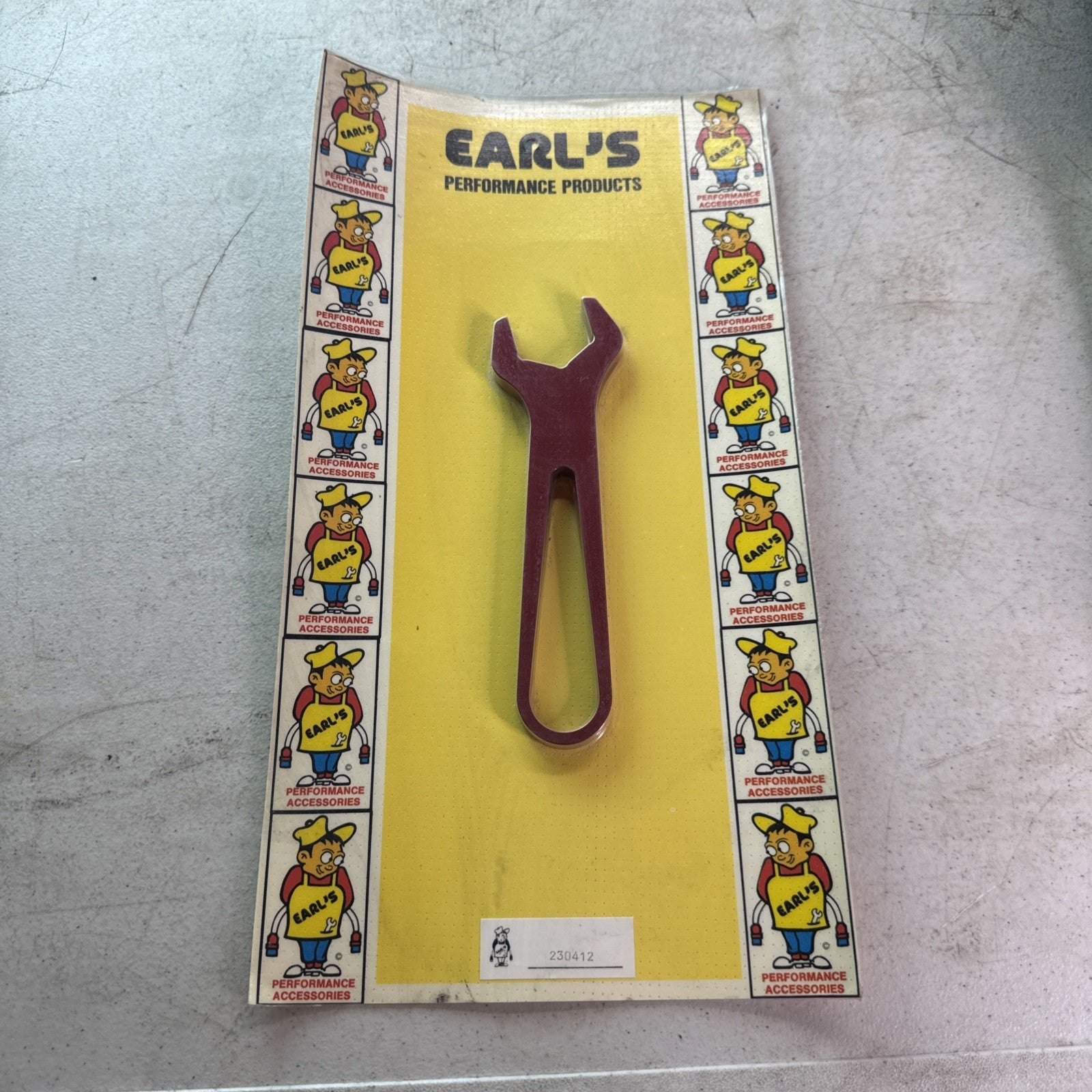 Earl’s 230412 AN Fitting Wrench – Red Aluminum Line Wrench NOS Sealed0