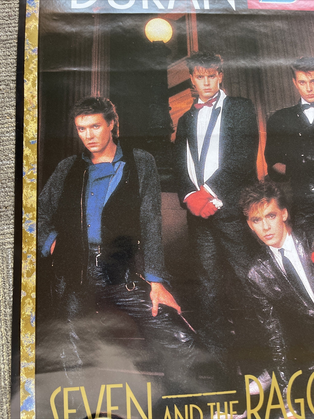 #175 1983 Duran Duran Ragged Tiger Record Store Promo Poster 24” X 35”5