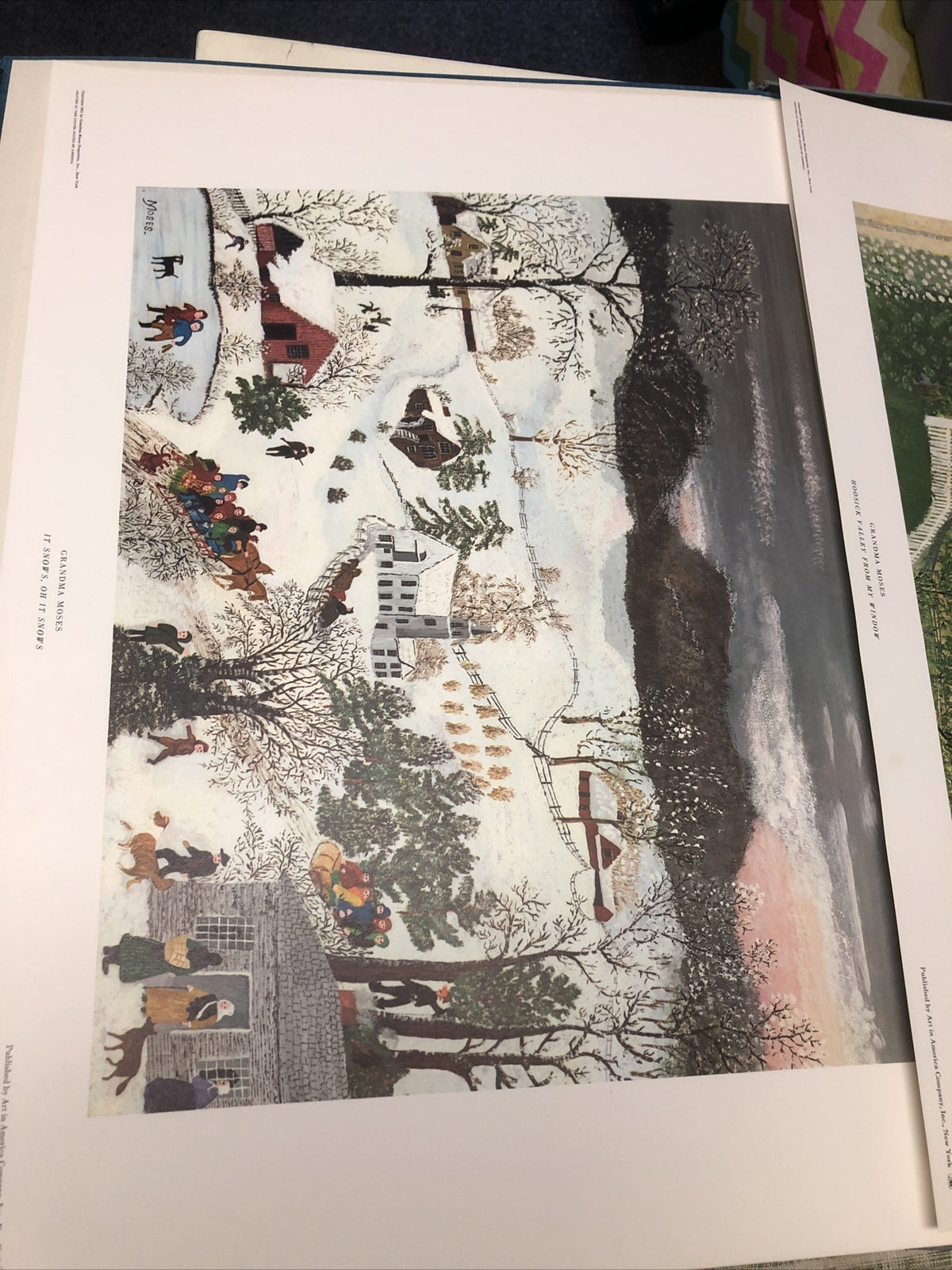 Vintage Grandma Moses Prints Set of 8 Portfolio John Canady 1950's3