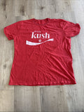 Cannabox "Enjoy Kush" Red T-Shirt Soda Shop Parody Distressed Logo Size XL?0