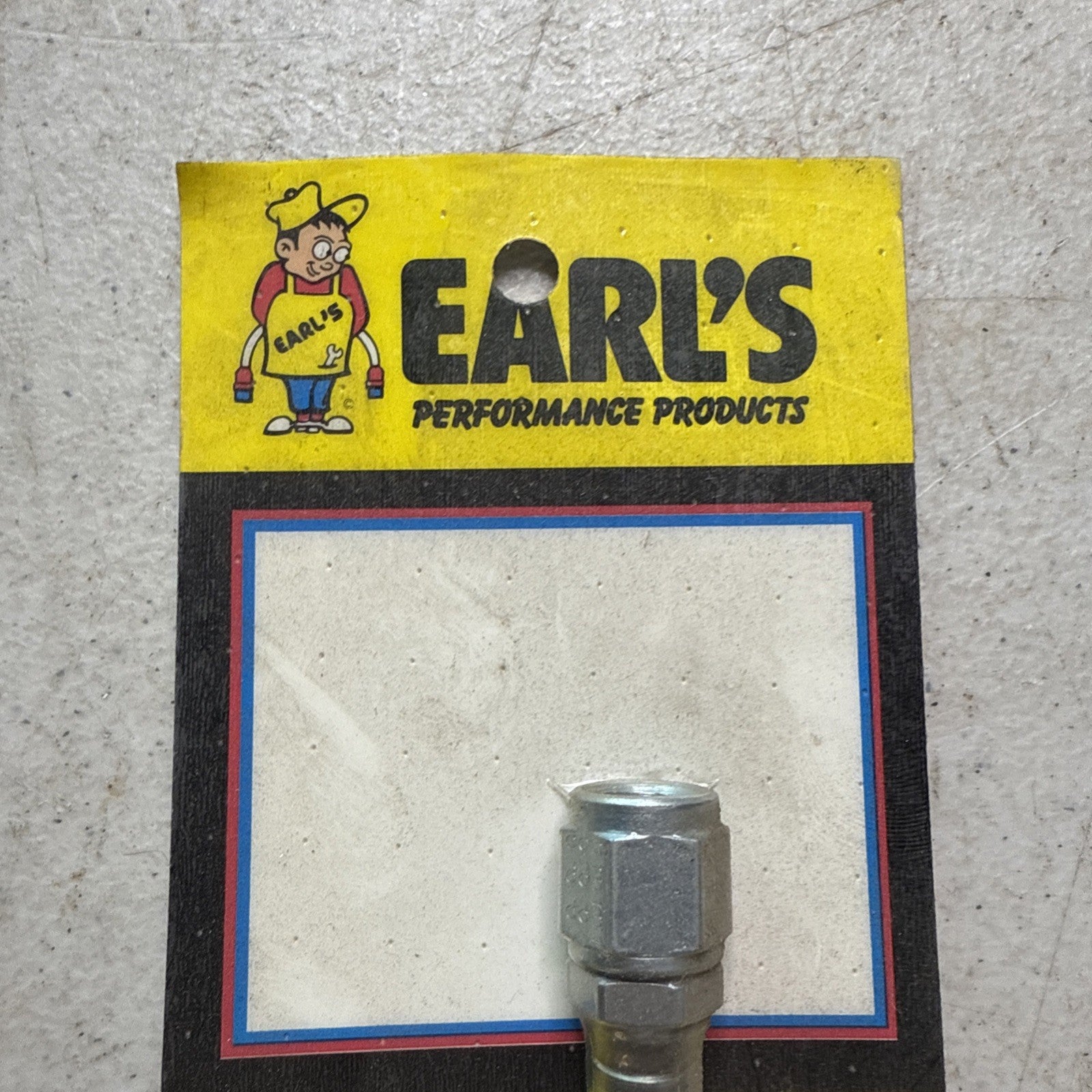 Earls stainless steel braided hose, 6-inches, -4 AN size hose #6206063
