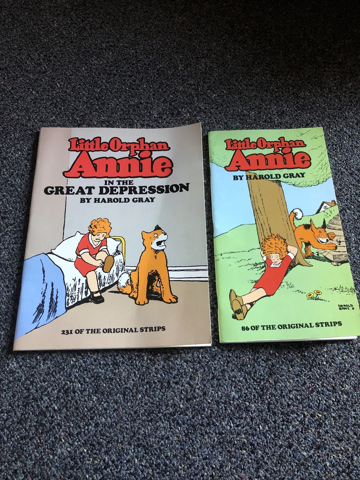 LITTLE ORPHAN ANNIE LOT OF 2 BY HAROLD GRAY0