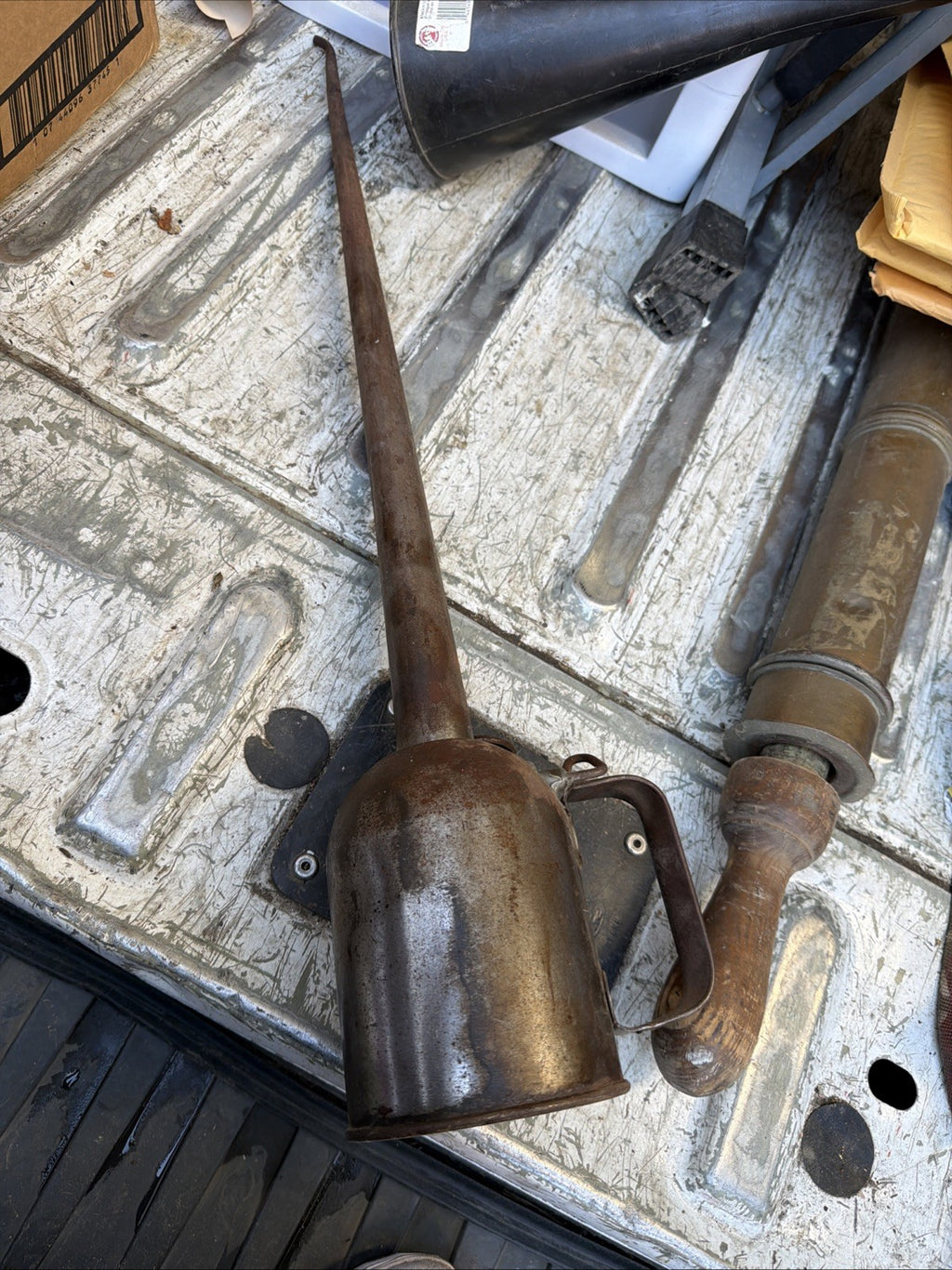 Antique Vintage Railroad Railway Oil Can Longneck Spout 30" Eagle Oiler 4000