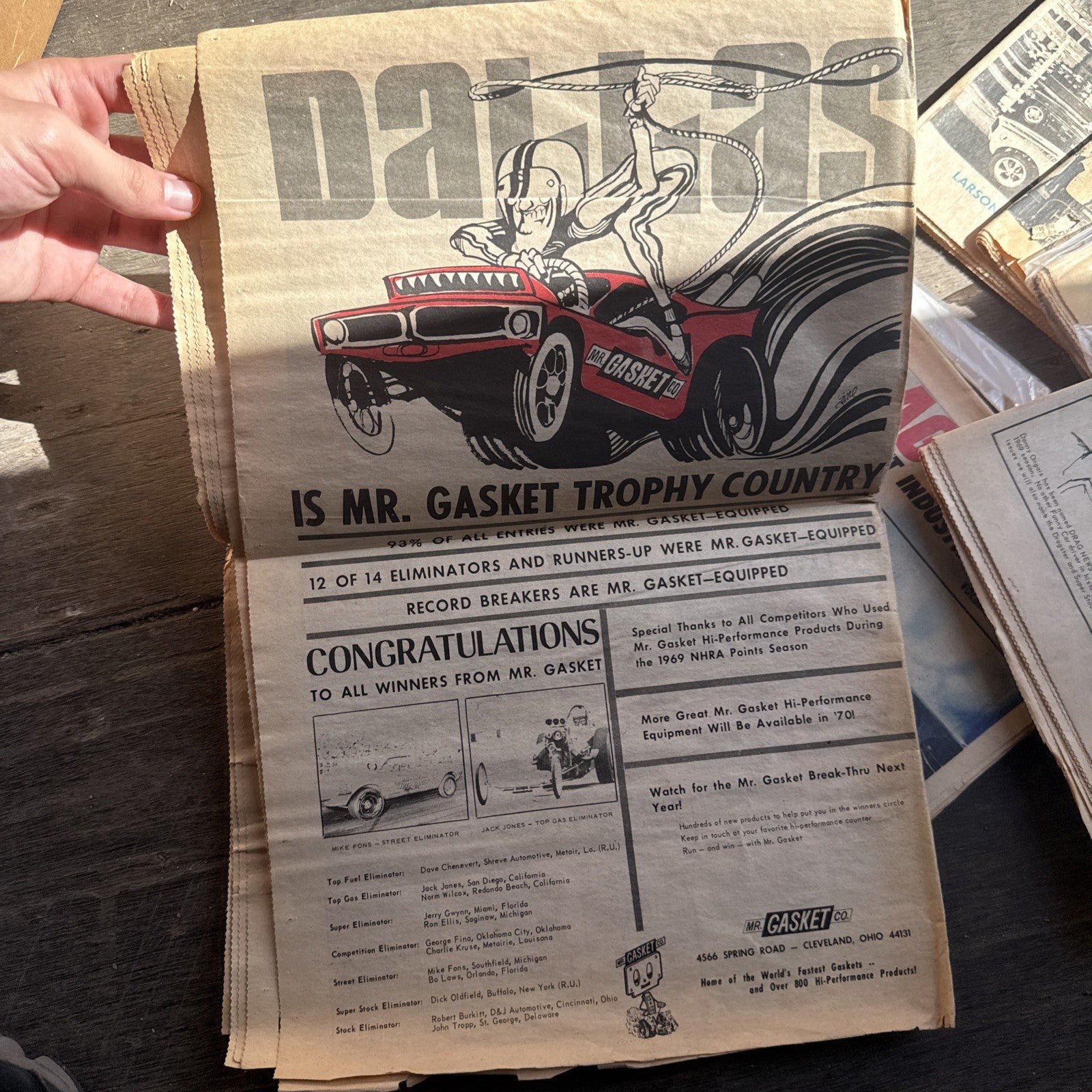 Vintage Drag News Magazine 1969 Volume 15 Drag Racing NHRA Don Garlits Lot5