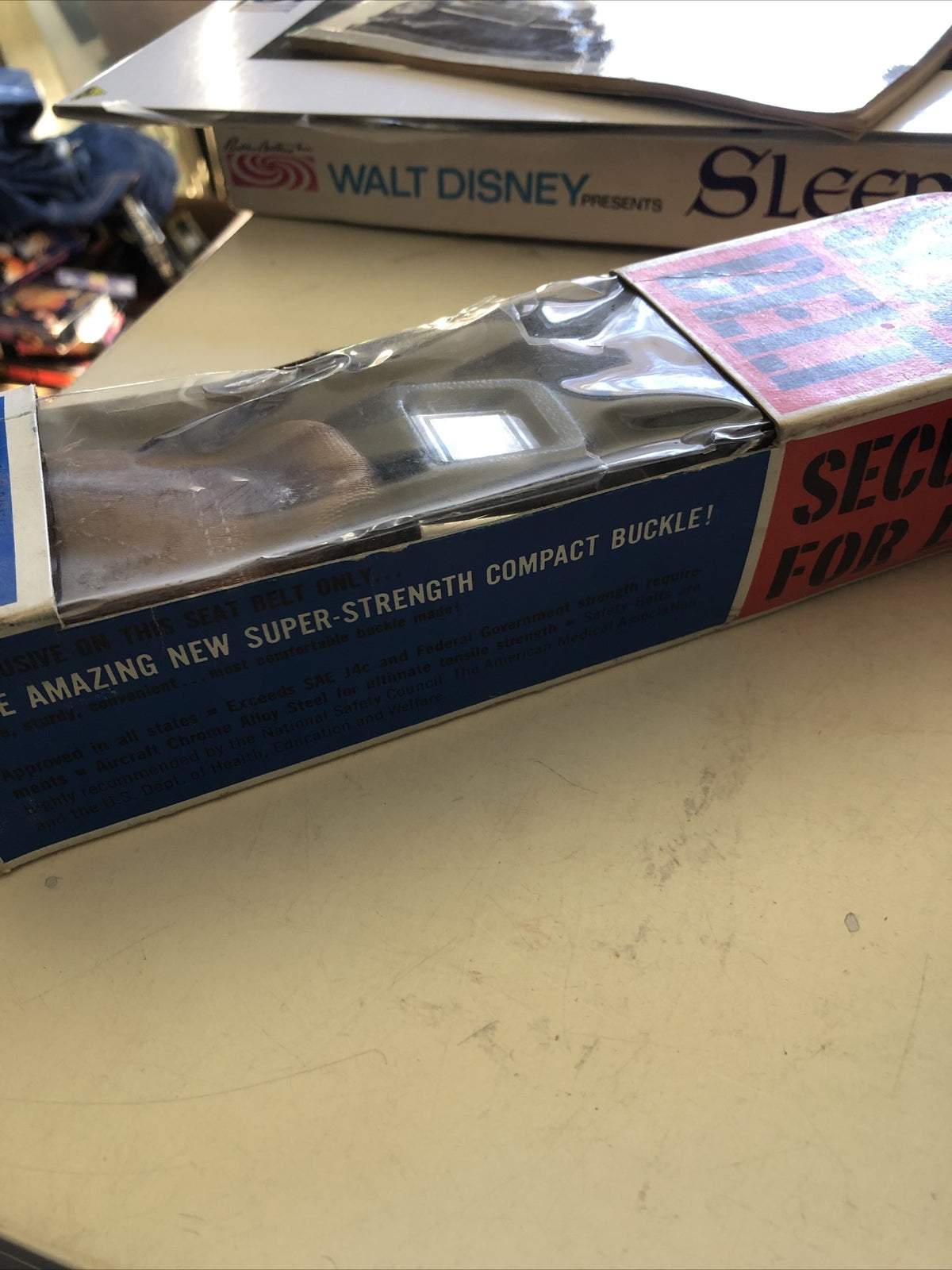 NOS Pair Vintage Superior Brown Lap Seat Belts Model 46-3230 Grand Prix3