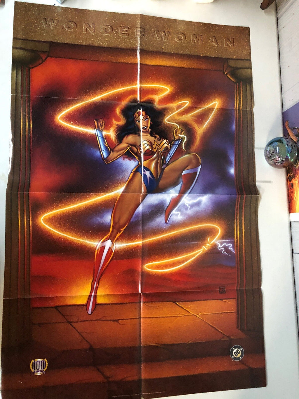 "Wonder Woman - 100 Centennial Edition" 1995 DC Comics Promo Poster - 23" x 35"0