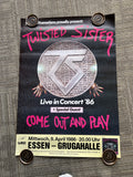 #192 1986 Twisted Sister Record Store Concert Promo Poster UK 33” X 23”0