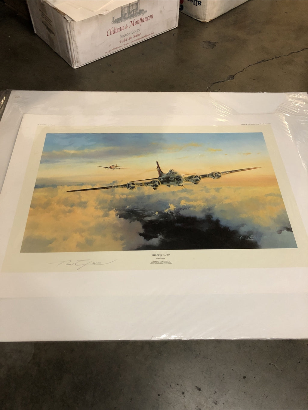 HELPING HAND by Robert Taylor - Signed And Numbered 708/1250 - 33”x23.5”9