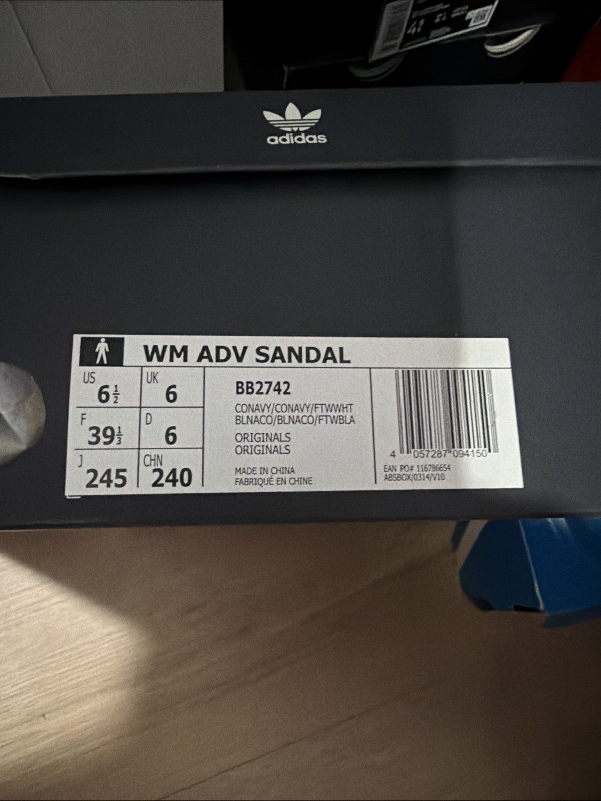Men's Adidas X White Mountaineering ADV Sandal BB2741, Size US 6.59