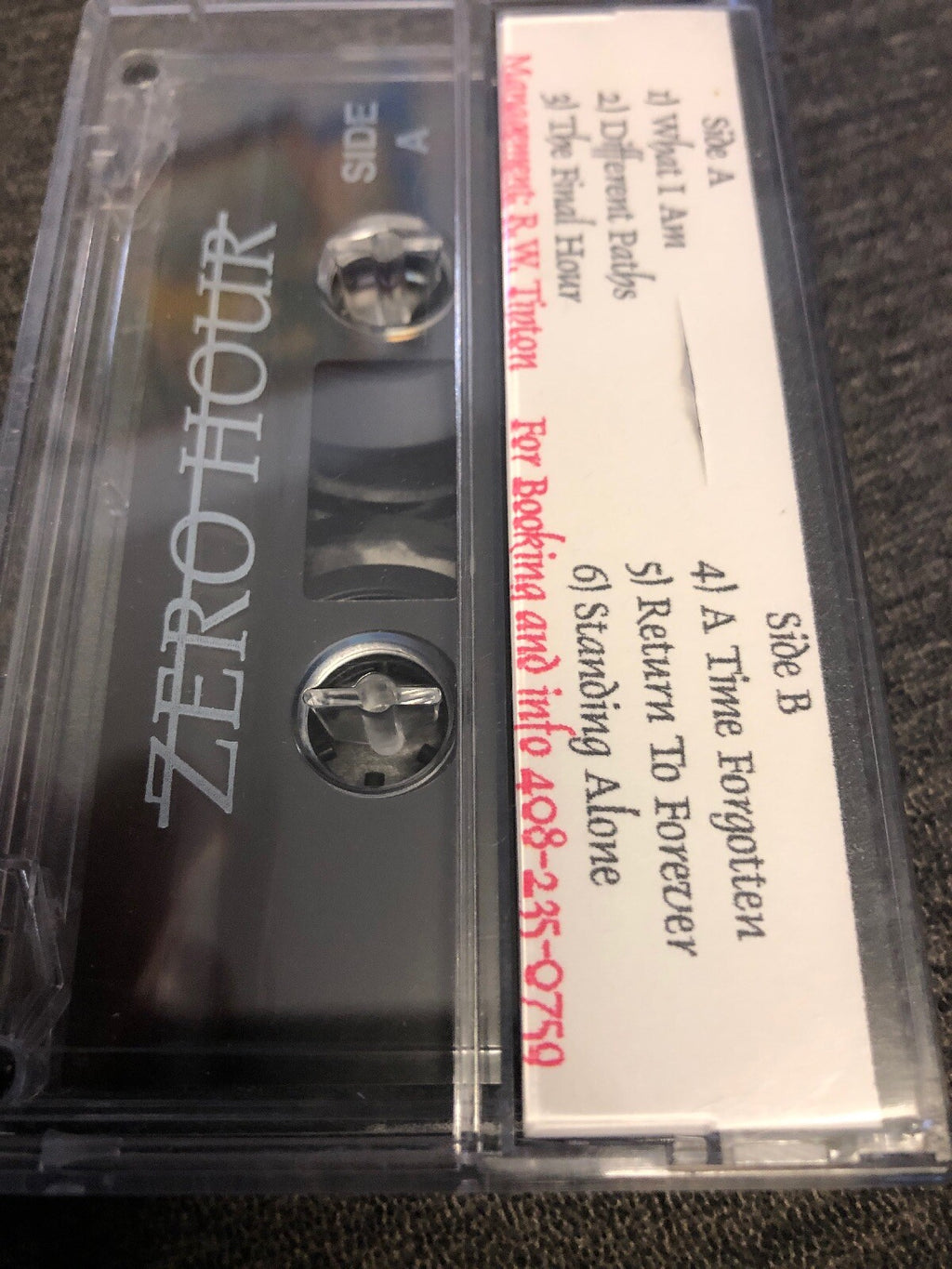 Vtg 1995 DC Zero Hour Demo Tape 6 Songs Quality Music1