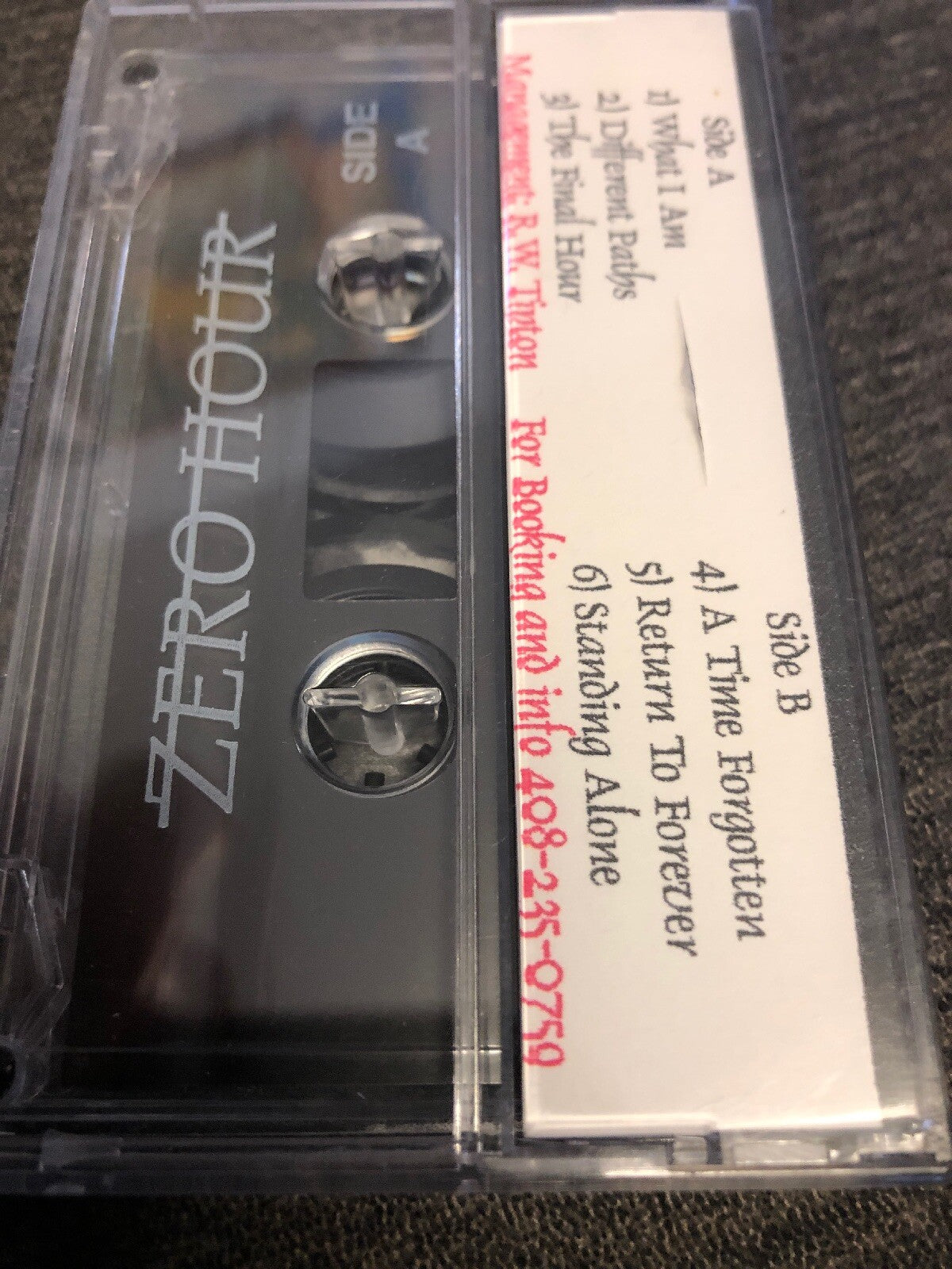 Vtg 1995 DC Zero Hour Demo Tape 6 Songs Quality Music1