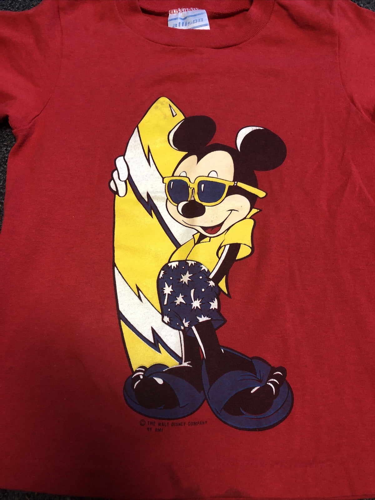 Allison Vintage Mickey Mouse Kids Shirt Size Small 8-101