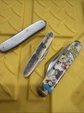 Vintage Snuffy Smith Duck Unlimited Pearl Folding Pocket Knife Lot Of 30