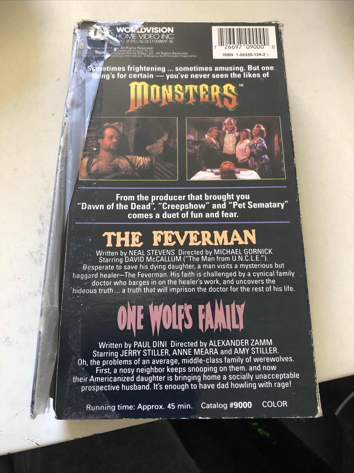 Monsters - The Feverman/One Wolfs Family (VHS) 19911