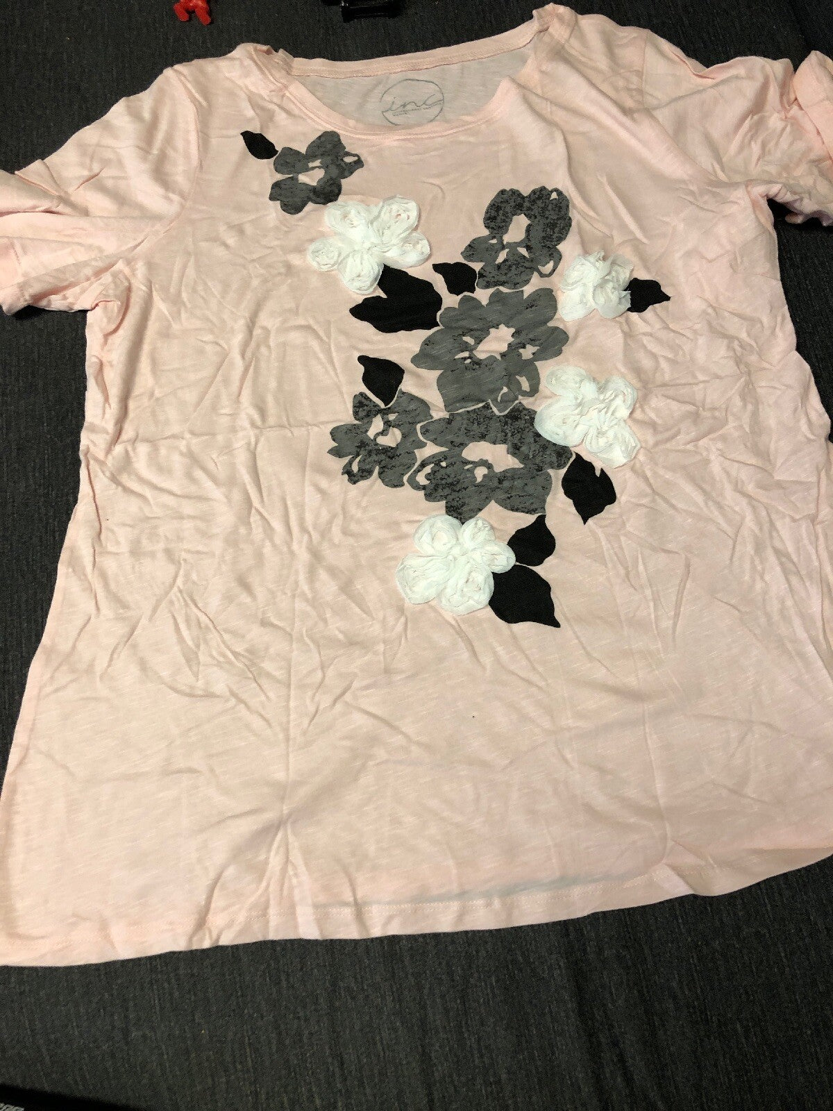 Lot Of 3 Shirts- 2 INC & 1 LOTUS Leopard, Flowers, V Neck NWT0
