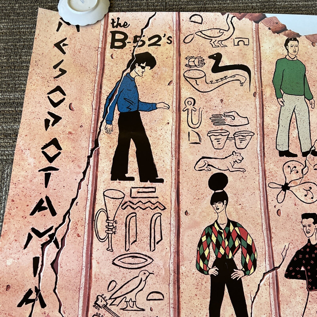 The B-52’s Mesopotamia 1982 Warner Bros Promo Poster Original Vintage #191