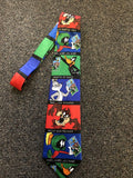 Vintage 1997 Looney Tunes Stamp Collection Mens Necktie Bugs Bunny Disney0