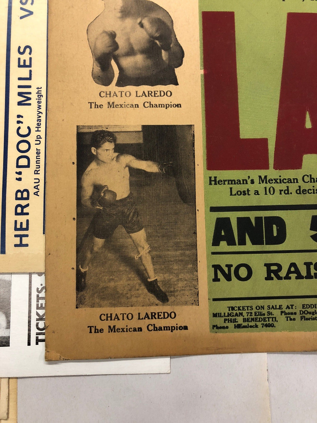 EXTREMELY RARE 1929 Pablo Dano boxing poster onsite only one known1