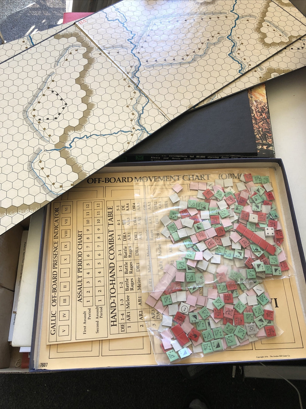 Avalon Hill 1976 : CAESAR wargame- Epic Battle of Alesia1
