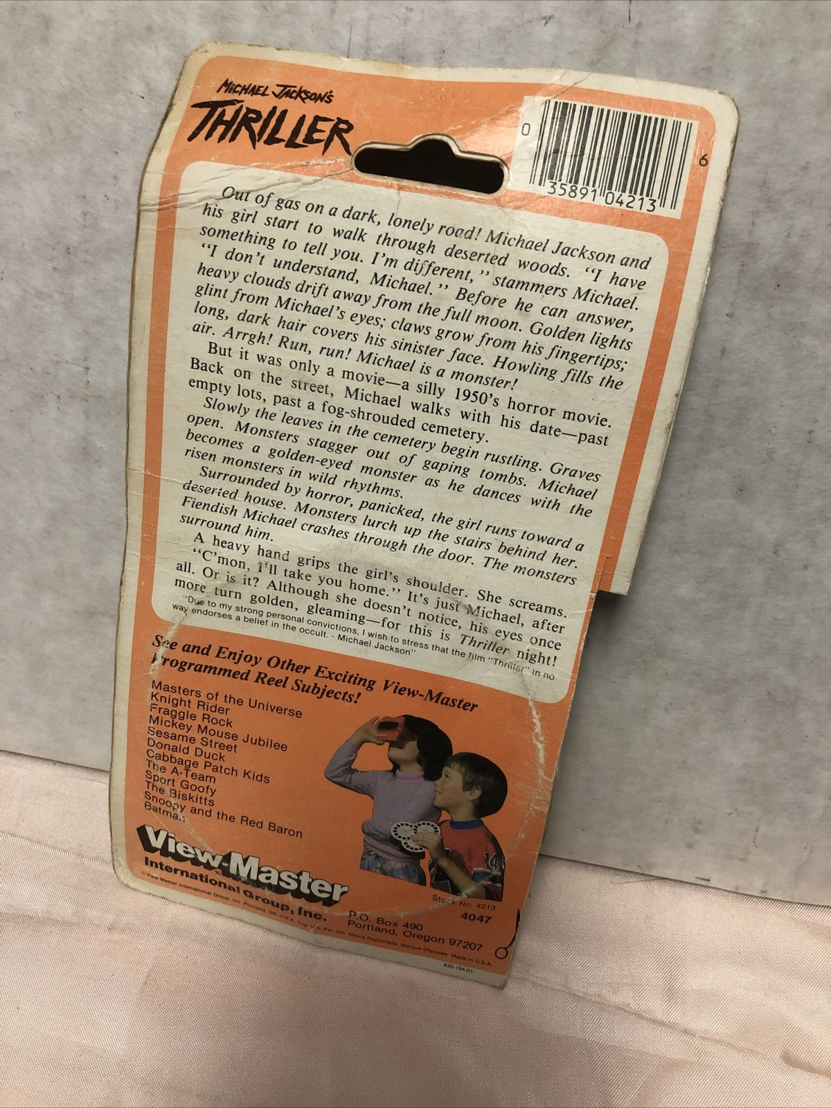 Vintage View-Master 3D Reels Michael Jackson Thriller5