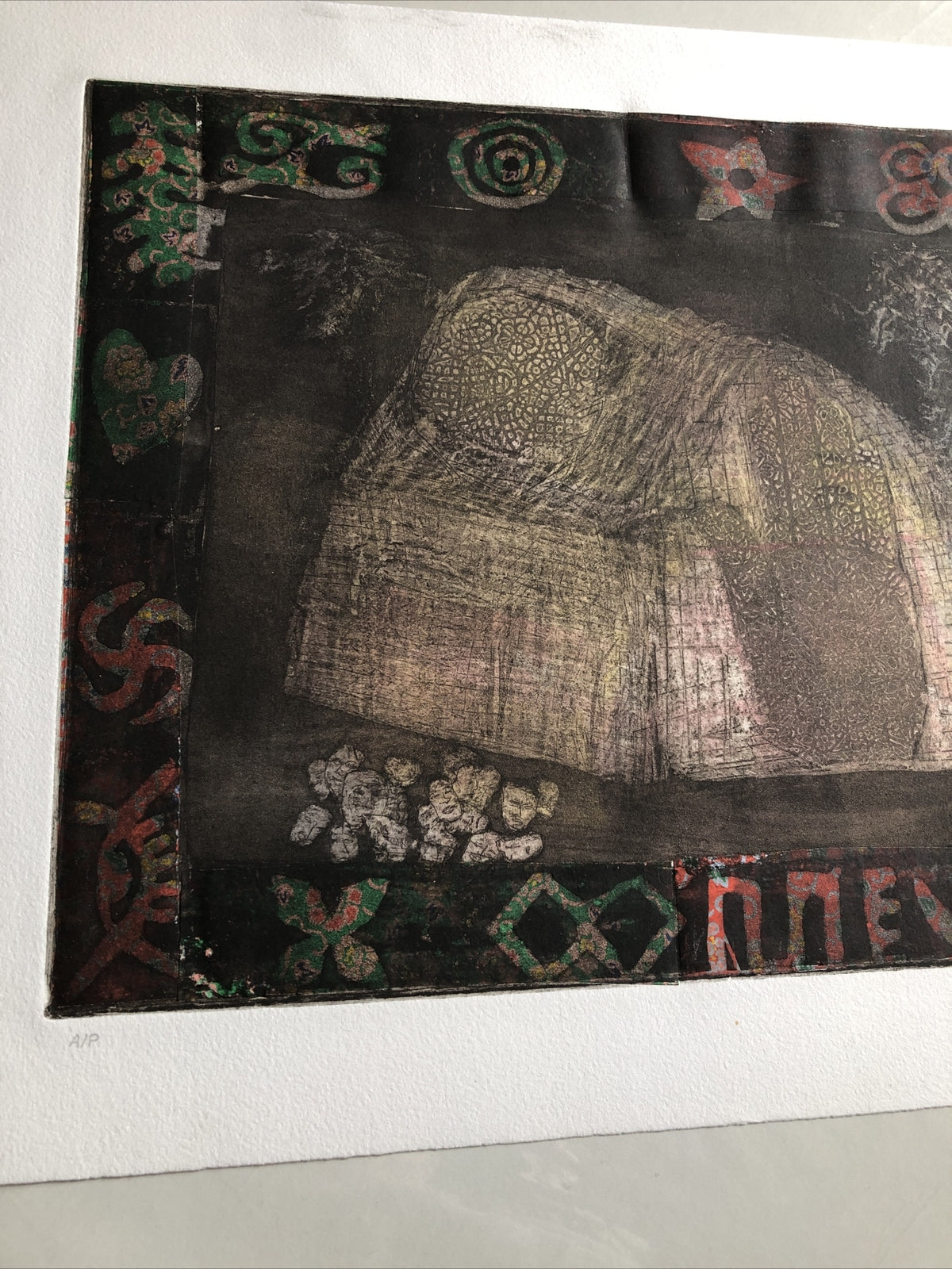 Bonita Louise Art Original 1993 A/P Etching 22.5”x15”4