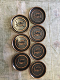 Vintage L.E. Mason Copper Coasters Lot Of 70