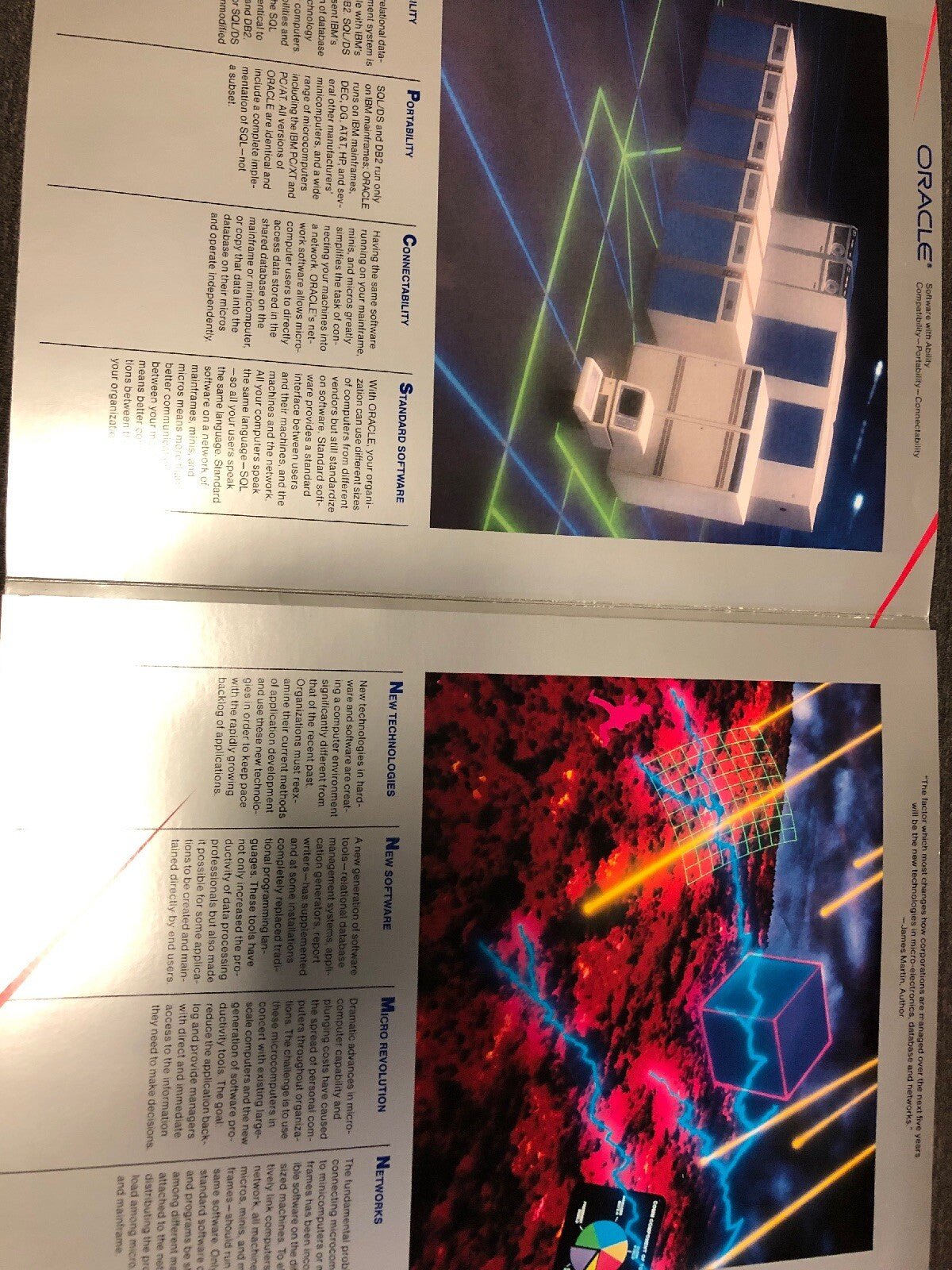 Vintage Oracle The Relational Database Management System Brochure1