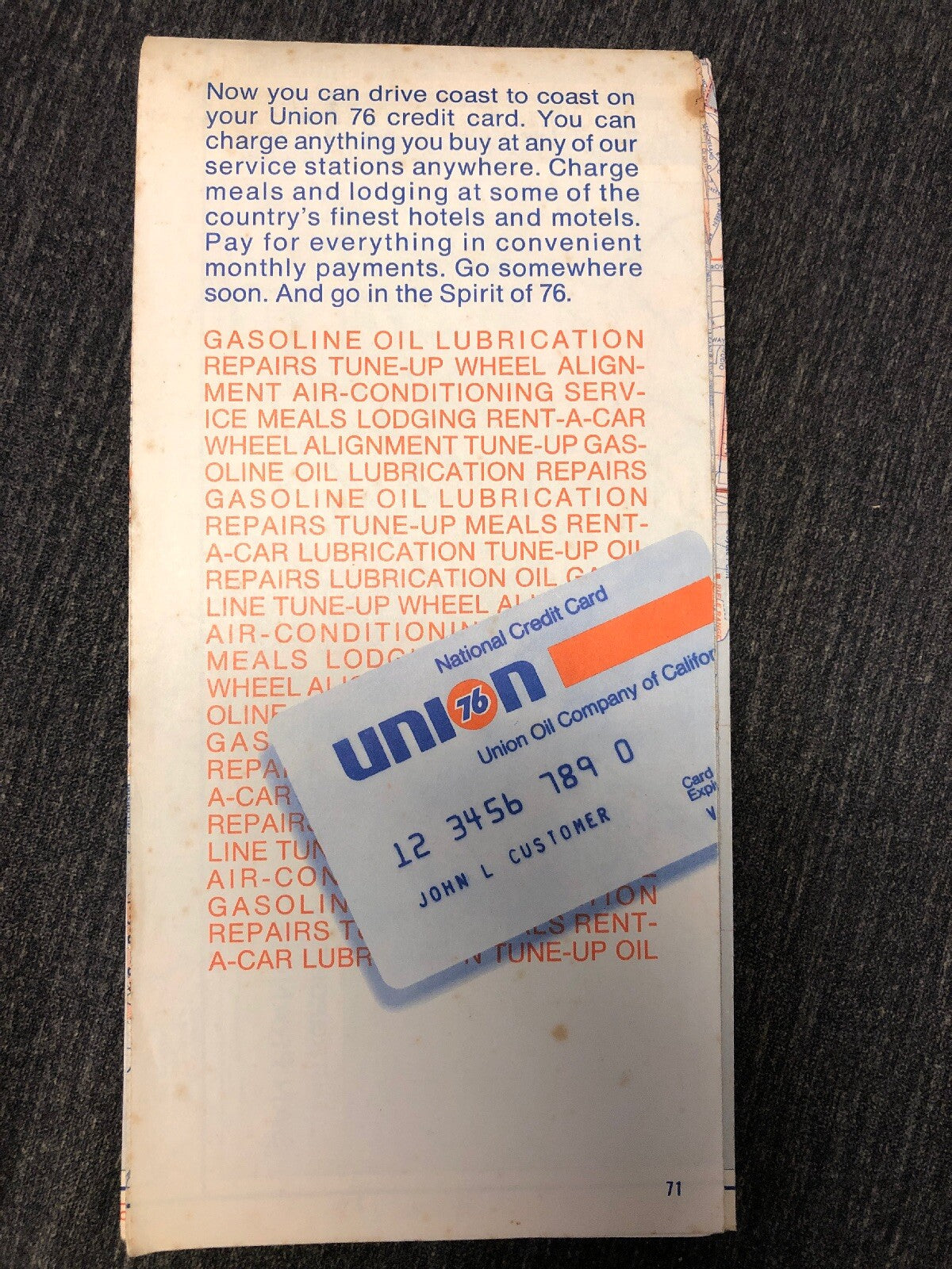 1973 Union 76 San Francisco And The Southern Peninsula Fold Up Road Map1