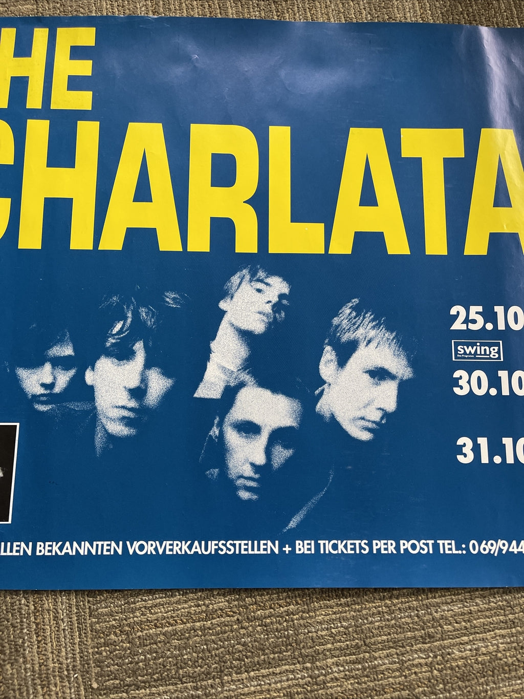 #21 The Charlatans UK Record Store Promo Poster 23” X 33”6