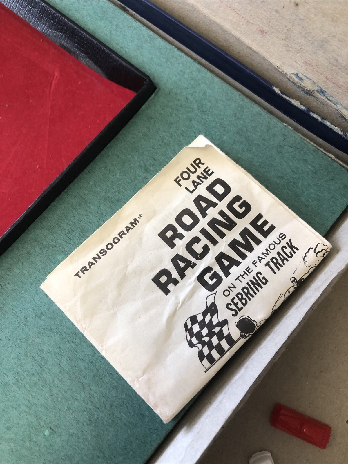 Vintage 1963 Transogram Four Lane Road Racing Game on the Famous Sebring Track6