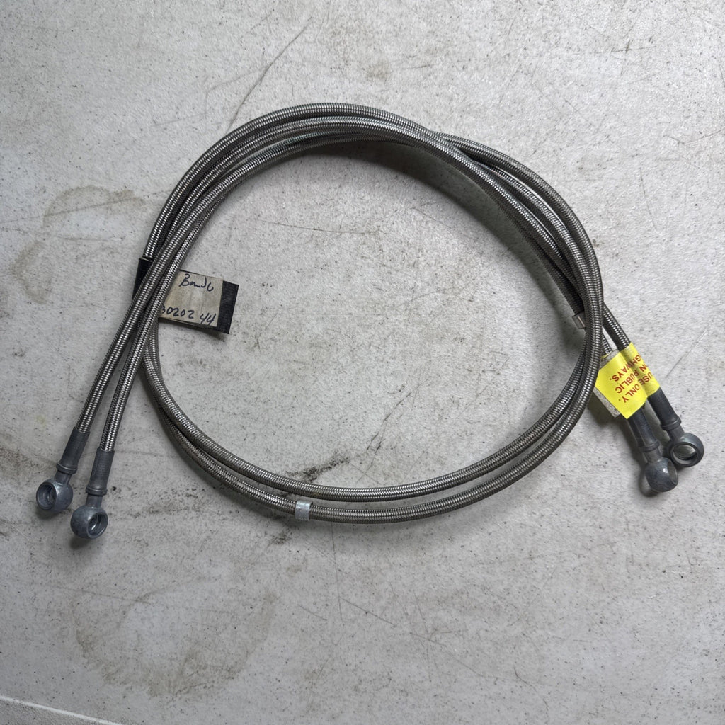Vintage Earls  44” Steel Braided Hoses w/ Banjo Fittings Scta Racing Set of 20