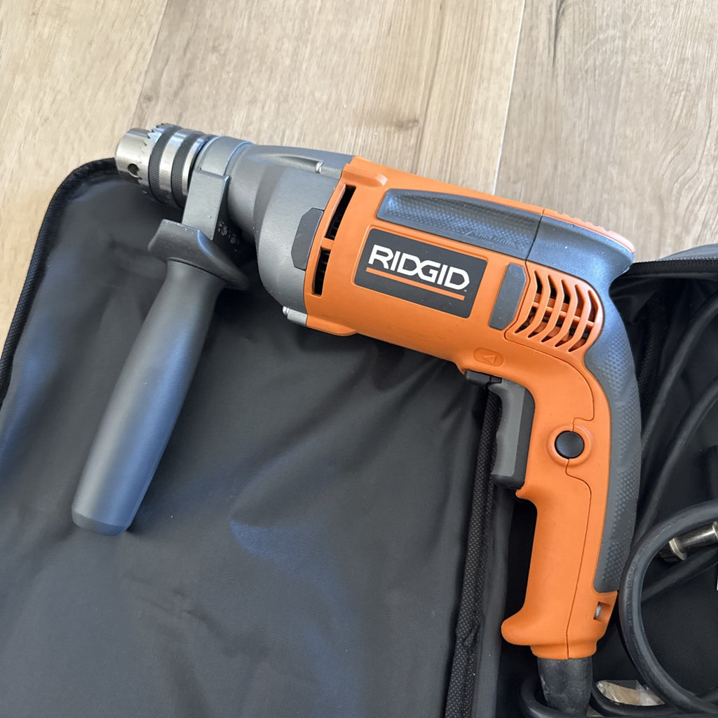 RIDGID R7111 8 Amp Heavy Duty 1/2" Corded Variable Speed Drill w/ Case & Handle4