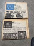 LOS ANGELES FREE PRESS Black Panther issues LOT Of 2 ORIGINAL 1968 &69 Magazine0