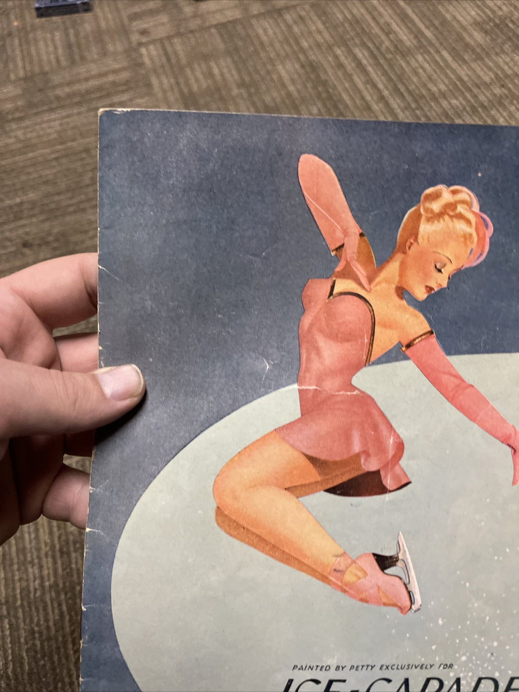1946 ICE CAPADES PROGRAM BOOKLET Pin-up COVER ART BY PETTY Nice!3