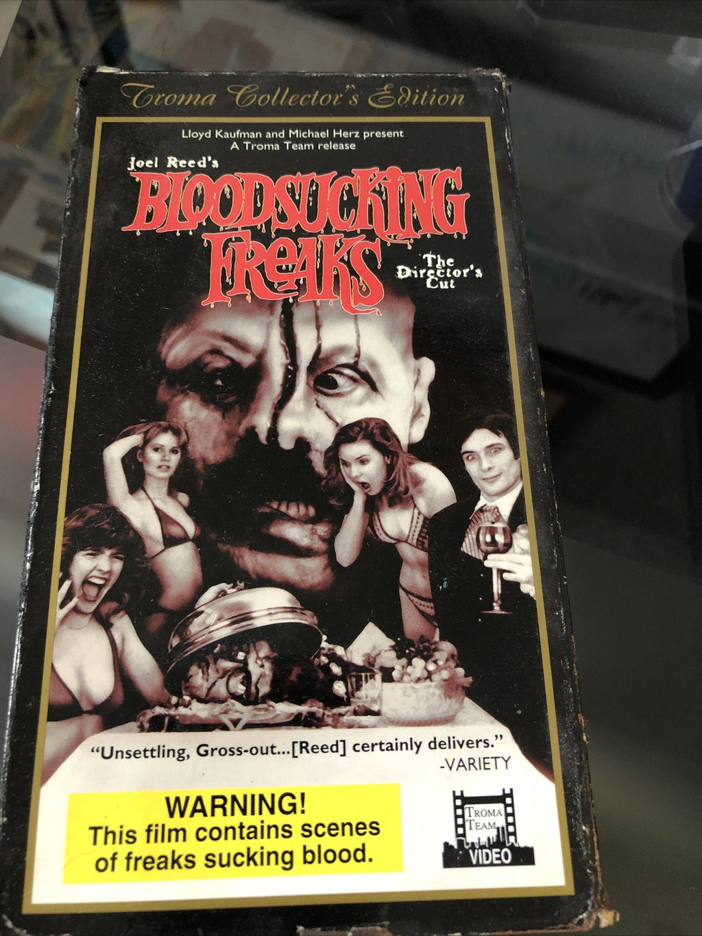 BLOODSUCKING FREAKS VHS VESTRON VIDEO 70'S CULT HORROR GORE SLASHER MURDER0
