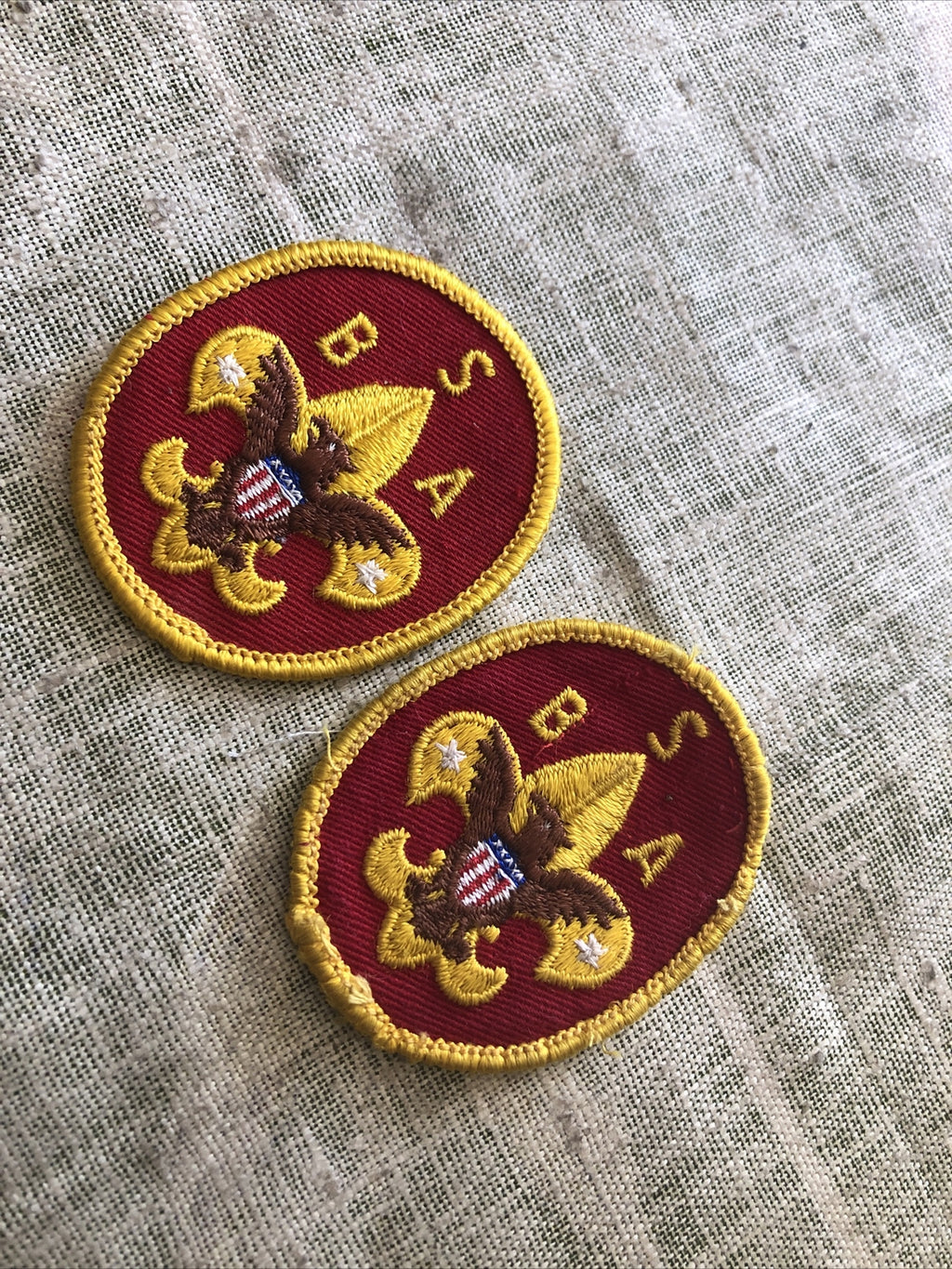 Vintage Lot Of 2 Boy Scout BSA Patches 2.5”x2”0