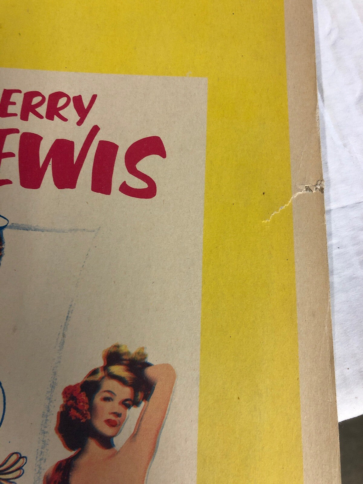 1952 MGM Movie Poster Board 22x14 SAILORS BEWARE! Dean Martin & Jerry Lewis5