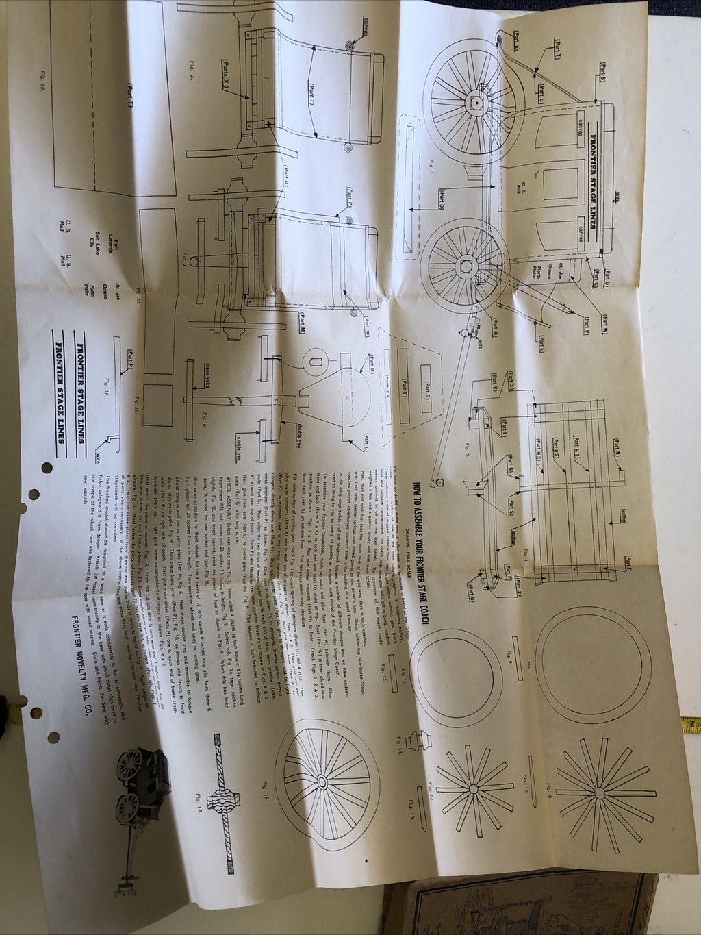 Vintage Frontier Days Stage Coach Build Your own With Instructions5
