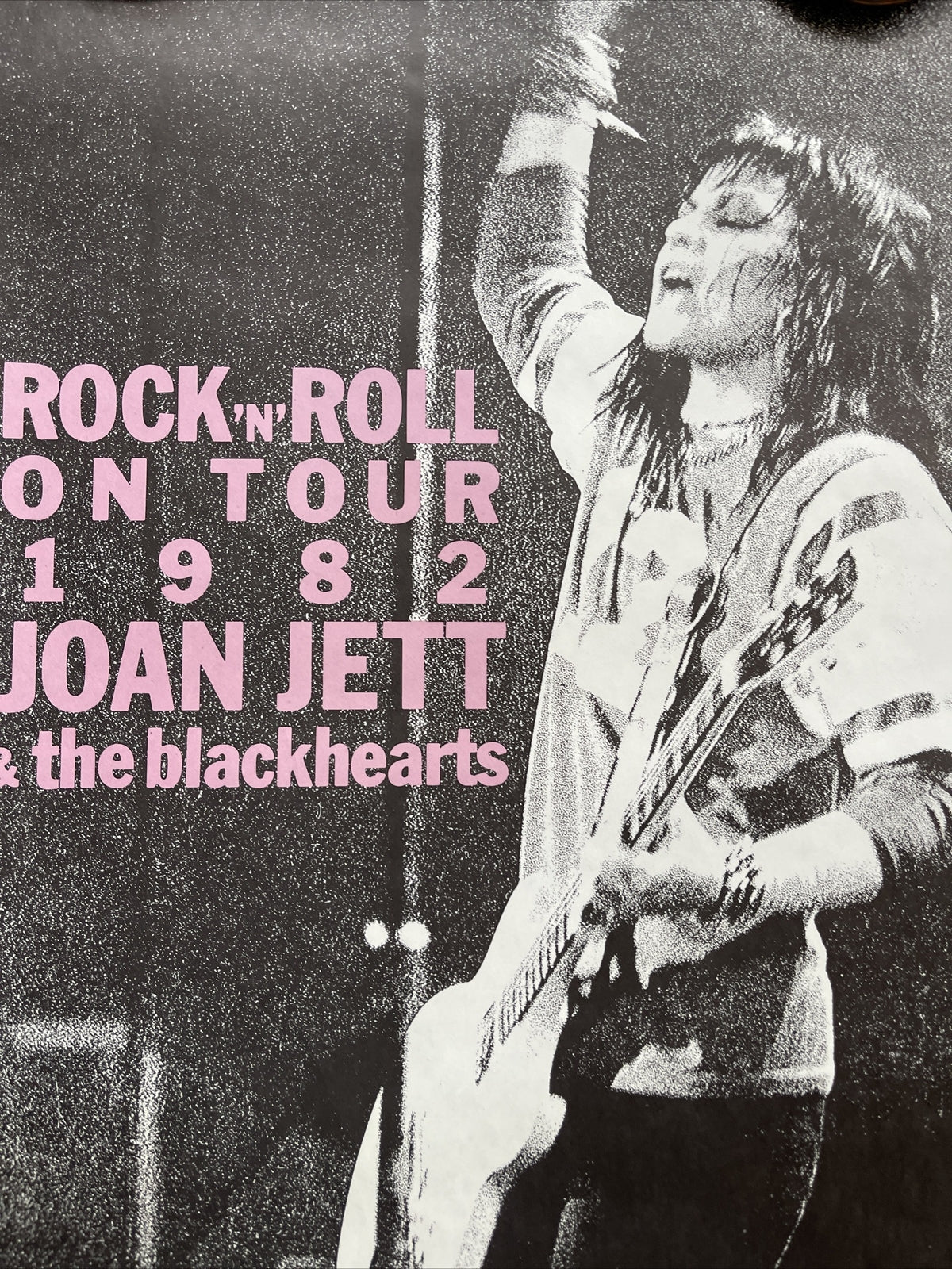#198 1982 JOAN JETT AND THE BLACKHEARTS  WORLD TOUR Record Store Promo Poster4