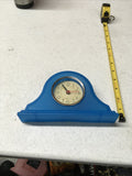 Vintage Blue Plastic 50s  Alarm Clock Untested Perfect For Kids, Kitchen,bedroom0